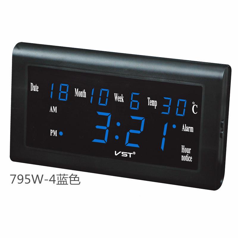 LE万年历LEDD时钟LED大字数码钟两台钟挂钟用大屏显示HAS大厅用