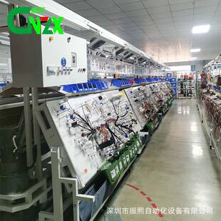 新能汽车线电生产线源束线束组装线电子器测试线束图板ZX-ZDH台车