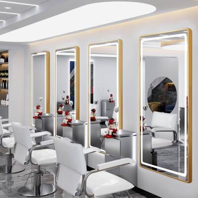 直销理灯发DMJ-01店美发店镜台沙龙潮店单挂墙简约面带发廊理发镜