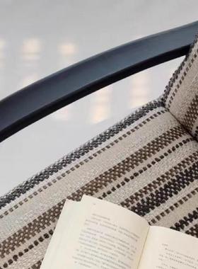 发式伯克休闲椅客厅法复古阳台卧室沙椅子中师古80003风设计单椅