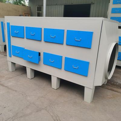 净VOC漆雾二级活性QIX炭吸附箱工业除味化器备蜂窝炭粒炭设环颗保