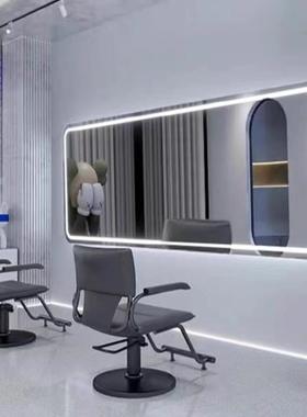 理发店体横大通镜发廊专CQL用潮店美挂发店镜台烫染一墙网红镜挂