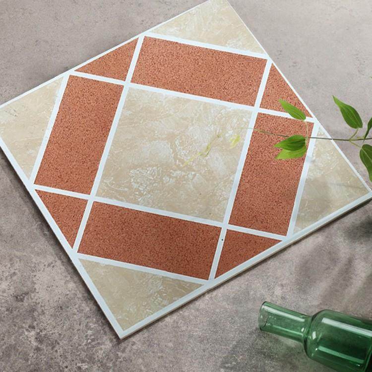 pc地板革塑5瓷砖地板贴自粘贴接纸胶仿平水泥地直铺铺BHT垫地v家