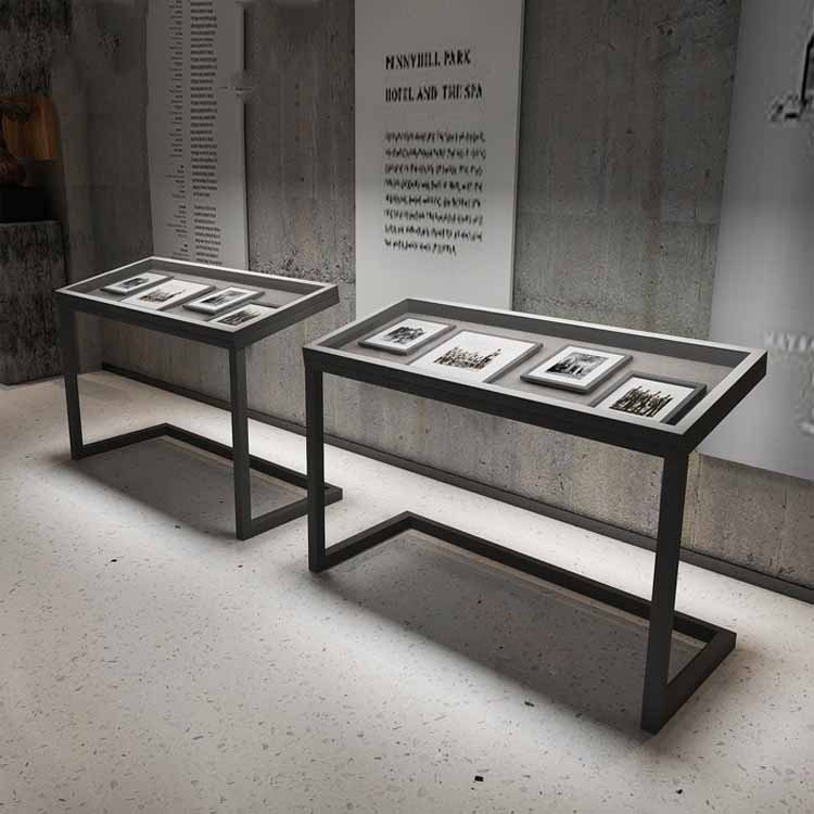 定票据资料陈列柜历史文献文物展厅展览架制博物馆展架展馆展示柜