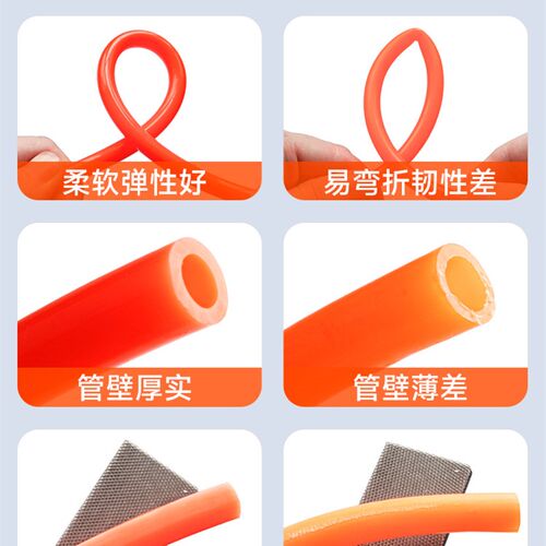 空压机气管软管透明高压8mm10mm12mm软管气管气泵pu气管木工风管