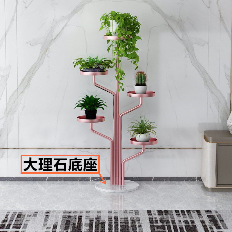 花架客厅落地式阳台室内多肉置物花盆架多层铁艺简约绿萝植物新款