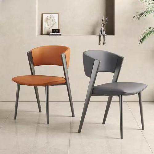 意高式轻奢设餐师样板房梳妆台TZG靠背椅现代家用椅计家用轻奢餐