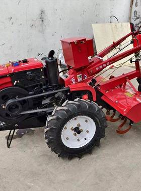 72151底盘农用手扶拖拉机手扶水旱园两用耕起菜田机大棚垄开沟机