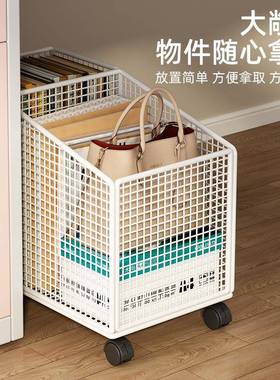 落地书DAN10707架格置物架多本可动绘收移纳架宝宝儿童带轮家用小