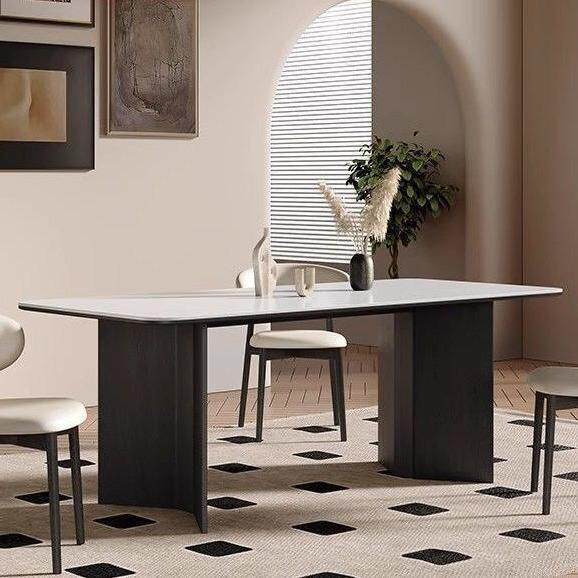 法式复古实古木桌椅2025岩板客厅简约美式中风餐式餐日桌VLC儿童