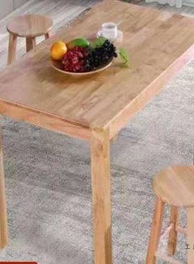 吃实木馆快餐桌椅ODA大排挡桌椅面小店早餐桌组合经济椅家用长方