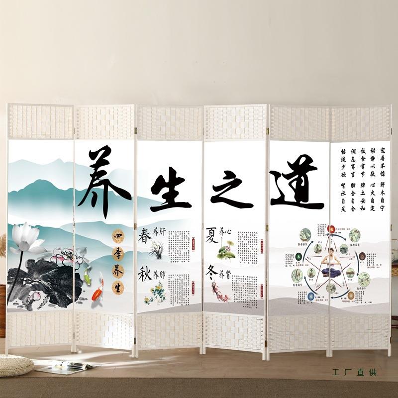 简易屏风折移客动隔断墙卧室遮挡家用叠简厅现代约办公985室平风