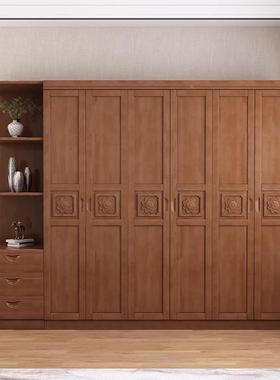 实衣柜家用木卧室简无品牌/约现大衣橱中式经济型质简易收代纳木