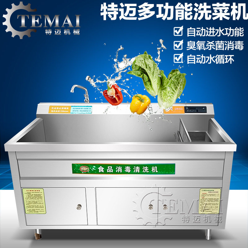 多功能小型旋涡气泡清洗机 小型餐厅洗菜机 蔬菜清洗风干流水线