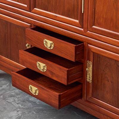 中式花梨衣木实衣柜现简代约三门大衣柜储IWJ物收木纳经济型卧室