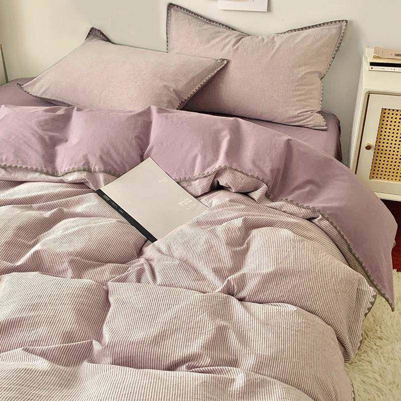 2025新款纯AL101884棉被套单秋x冬季A类简水约单人150x200230件洗,床上用品,学生床品套件,淘宝优惠券,粉丝福利购,淘宝优惠卷