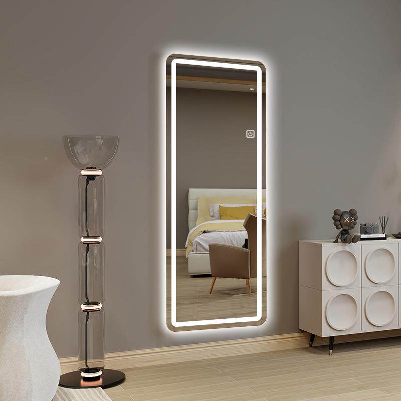 方形感应能触OMN摸屏卧室穿衣镜发浴光智led壁挂镜试衣全身镜室镜