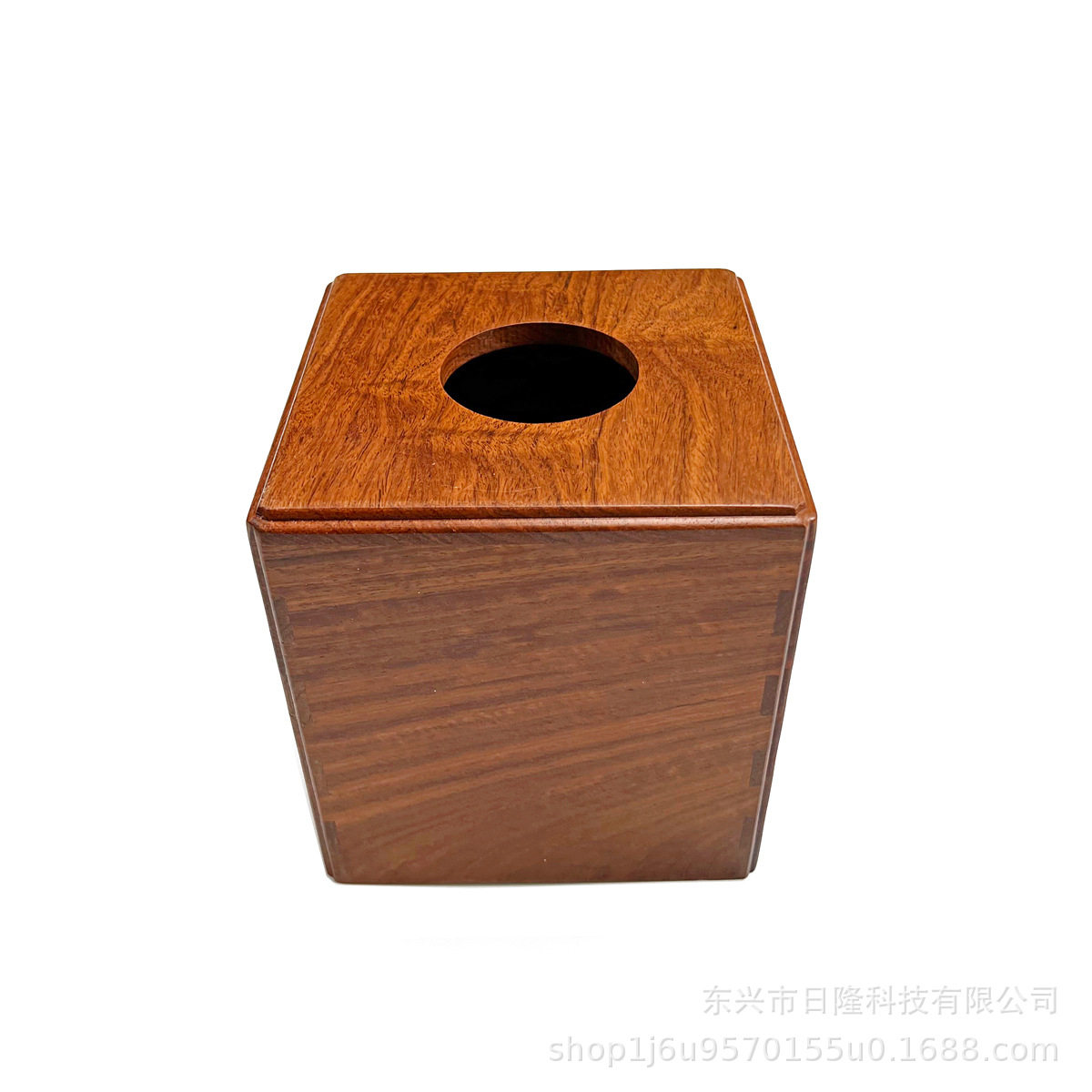 中式红木简约方形卷筒纸盒