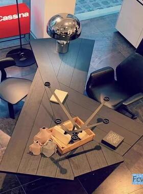 郝帮设计师老桌板工作台简约现代YLF桌办奢公桌实木书桌轻电脑桌