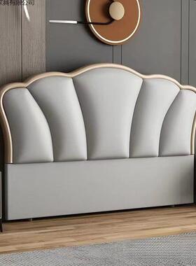 床头软包靠DQG背背现代简约床板02头5年新款落地单独单买实木薄2