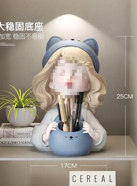 T5棕榈树女孩柜家钥匙收纳摆件居PFT装饰品玄关电视酒柜卧室K桌面