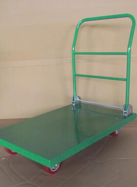 物流搬运手车ORS推绿色折叠平板货车手仓库小型推车拉搬运工具车