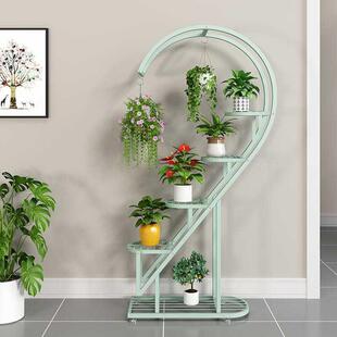 绿萝花架置JQH架外铁物艺花架子室式 内客厅落地室多层阳台花盆挂
