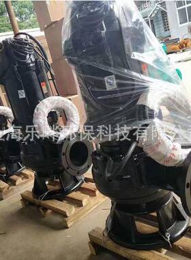 上海泉IOU泵5.5kw0三相无凯堵塞排污泵wq潜污泵38V2寸水污泵增压