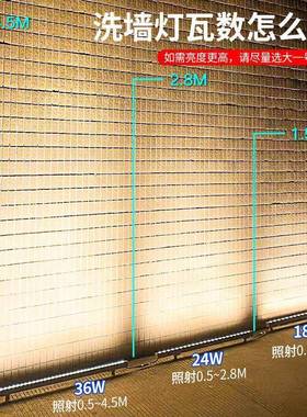 DMX512DXM51彩2外洗墙灯户外防控水全单色七彩渐流水变外墙河道别