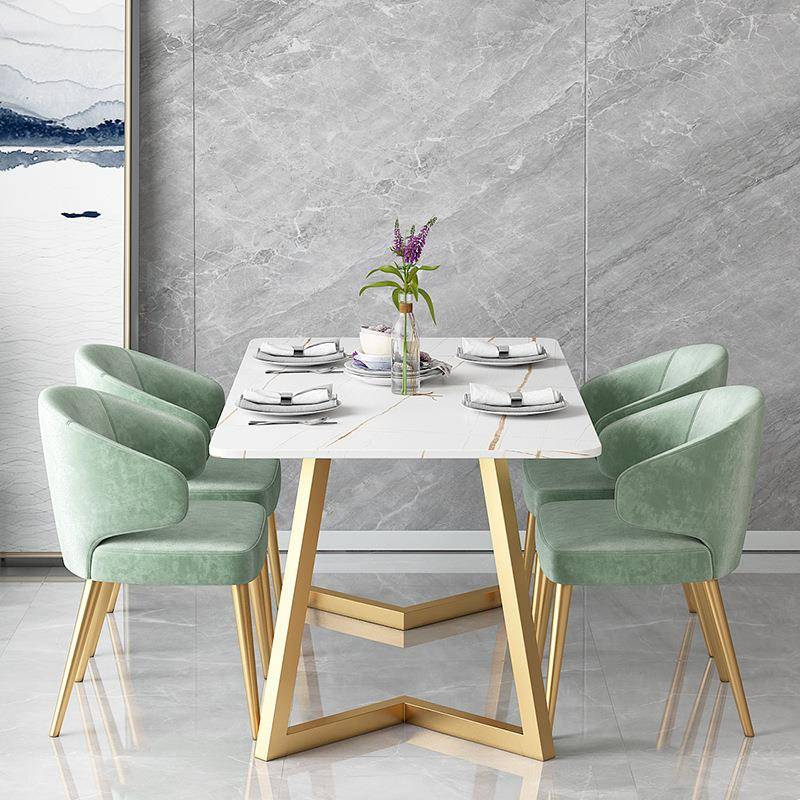 极房简意式FEK岩板大户理石餐桌椅合轻奢简约小型别墅组套家用饭