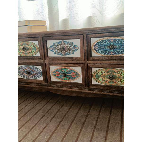 式欧复古电视柜木收纳储物液电视柜客厅收晶纳VGO实斗柜矮柜地柜