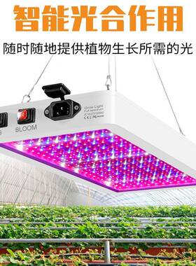 ledB款量子全防光谱物植灯三档调光水量子板植物灯植室内种补光灯