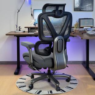 大体重护腰男生电脑椅家用人体工学椅子办公室座椅躺久坐可电竞椅