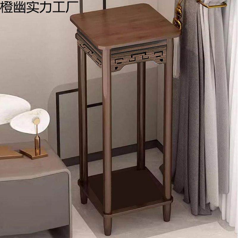 客落厅托架子室摆件置物阳台内新中式展示地NIX式实花架小盆木栽