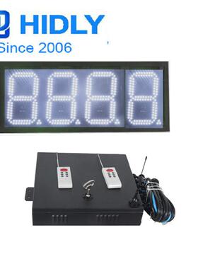 山东济南8白色格3排le寸d油价牌加IWR油屏站显示屏LED油价价牌