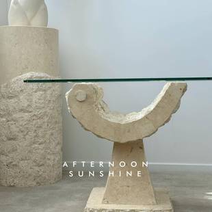 边几 式 天然台洞石异形餐茶桌玄关件衣柜饰靠摆墙家居174支持款 装