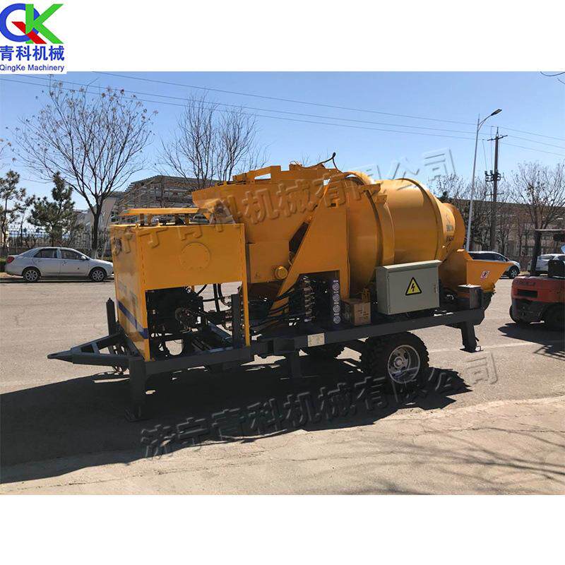 混YLX凝土搅一拌输送造体机房改搅拌灌浆一体机屋水泥砂浆搅拌机