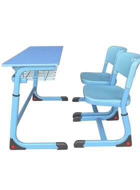 C型芯弯双人课桌椅中小习学生学校学桌抽实用机构家用OUK课椅桌套