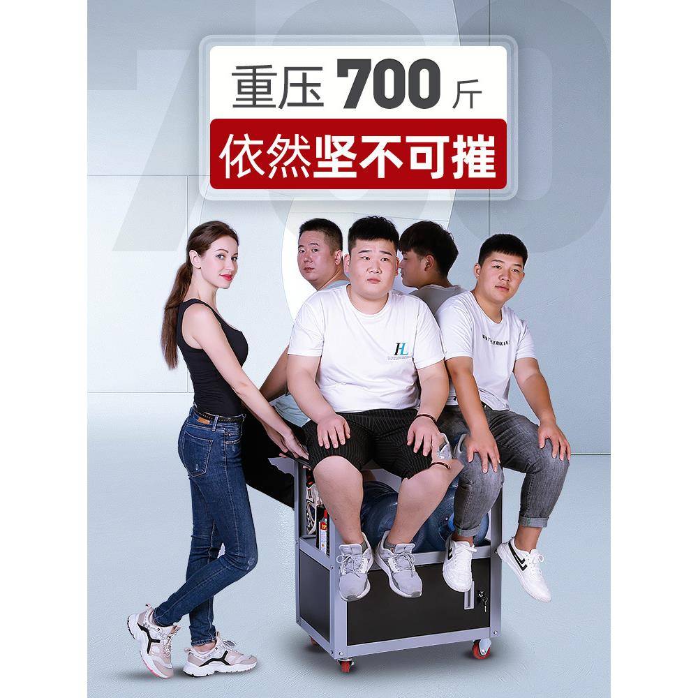 三层基础款灰工间具车小推车移动手推汽车工修维修零件车多功能具
