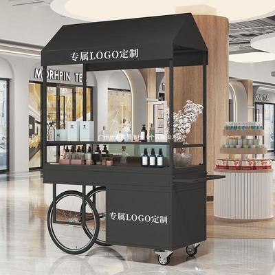 铁艺车摆车摊户外展抽示售货车商场促销花带屉柜移动CXD摊位推车