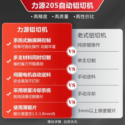 2数05超料铝材切割机全自薄动切铝机控锯铝机MFB高精度锯厚1.5m短