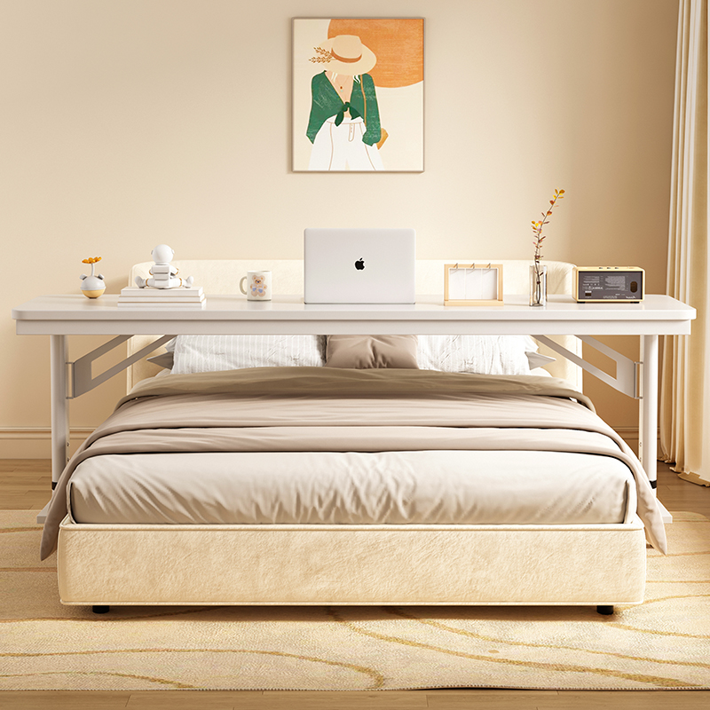 床边桌跨床桌可移动升降工作台简易长条桌学生书桌懒人跨床电脑桌