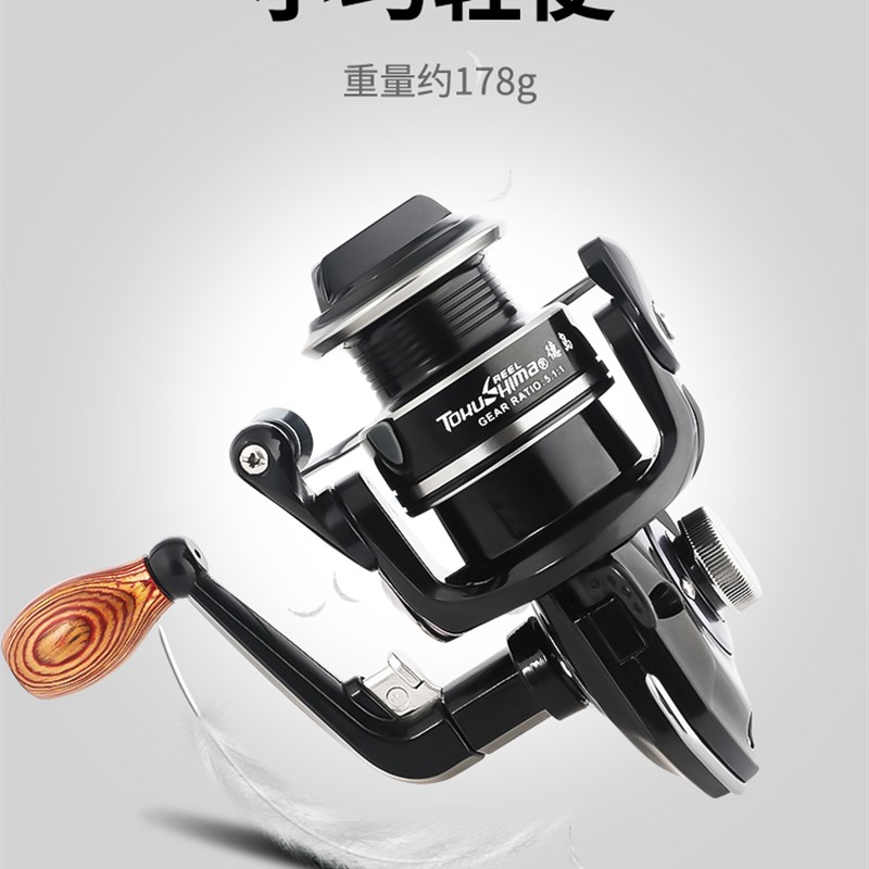 德岛VM0鱼轮迷你矶钓轮斜口鱼线轮纺车轮马口渔线轮路亚微物轮