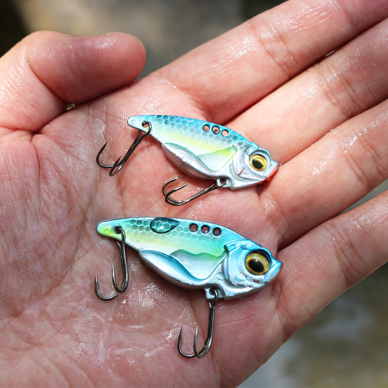 实战装翘嘴鳜鱼马口麦格金属VIB装一打5只淡水路亚假饵远投沉水