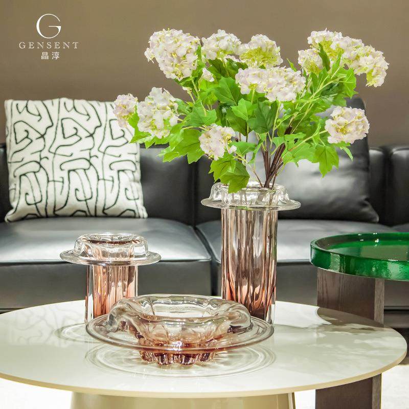 晶淳 客厅透明插花摆件玻璃花瓶 现代样板房餐厅餐桌家居装饰品,五金/工具,五金工具箱/五金收纳箱,淘宝优惠券,粉丝福利购,淘宝优惠卷