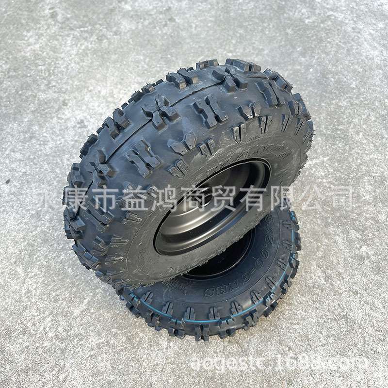 改装电动四轮单座卡丁车配件13X5.00-6寸蝴蝶越野轮胎真空铁轮毂