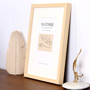 实木相框挂墙画框A4a316 24寸4K8开照片拼图海报框可定做尺寸