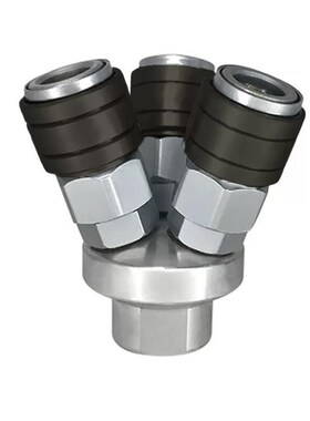 威马QDYJ0057气动C式自锁快速接头气管圆三通二通空压机快插配件