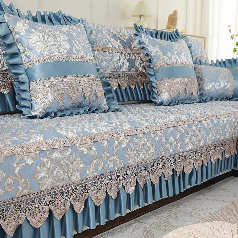 沙发垫四季通用防滑高级感坐垫客厅贵妃全包欧式沙发套罩2024新款