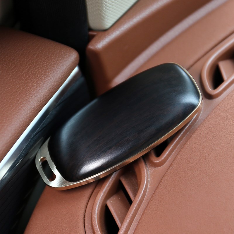 适用于别克钥匙君威君越英朗改装黄铜紫檀车钥匙壳送朋友领导